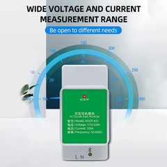 AC70-260V 100A Single Phase Din Rail WIFI Electric Power Meter Energy Wattmeter