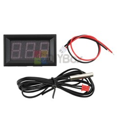 Digital Thermometer LED Display DC4.5-28V NTC Probe Sensor Temperature Meter DIY