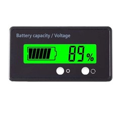 Reliable Golf Cart Voltage Meter with Reverse Polarity Protection & Backlight