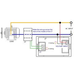 Reliable 2in1 Voltage and Amperage Tester 500V 200A with Clear LED Readout