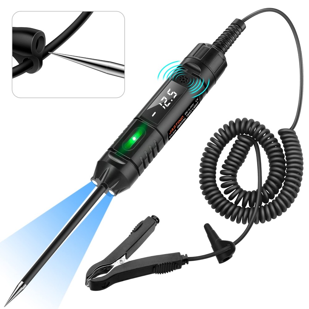 Heavy Duty 3-72V Digital LED Automotive Test Light, Circuit Tester with Polar…