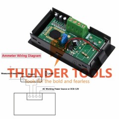 Thunder Tools LCD DC 100A Digital Display LED Panel Ammeter/ AMP Ampere