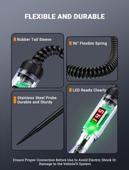 Automotive Test Light with 3-48V LED Digital Display, Automotive Circuit Tester