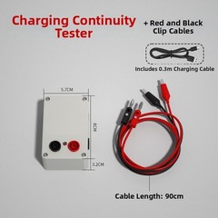 9V Continuity Tester with Buzzer and LED for Electronics Cable Verification
