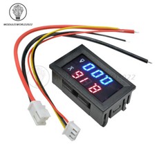 DC 100V 50A Voltmeter Ammeter Blue&Red LED Dual Digital Volt Amp Meter Gauge