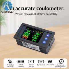 H56AH LCD Digital Hall-Coulomb Meter Voltage Current Power Meter Display 0-400A