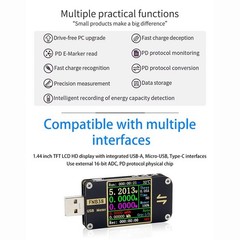 FNB38 USB Tester for USB Fast Charging PD3 with Multiple Interface Support