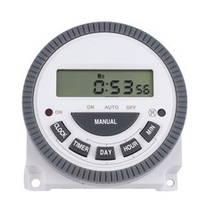 Weekly Programmable TM619 Timer Switch with LED Indicator and LCD Display