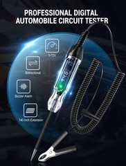 Upgraded 3-72V Buzzer Automotive Test Light, Heavy Duty Digital LED Circuit T…