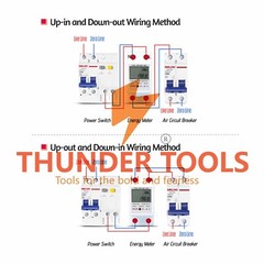 Thunder Tools LCD Digital Display Single Phase DIN-Rail Energy Meter 5-80A