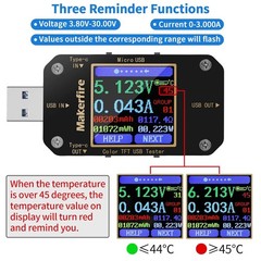 USB Multimeter USB Voltmeter Ammeter Load Tester