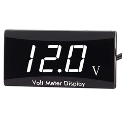 Motorcycle Voltmeter DC 12V Digital Voltmeter Gauge LED Display Voltage Meter