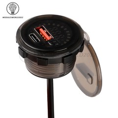 DC 7-30V Waterproof Digital Voltage Battery Capacity Level Indicator Voltmeter