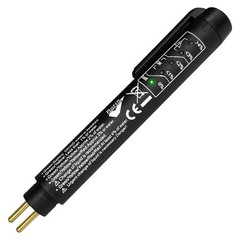 JYIS 1PC Brake Fluid Tester Pen, 5 LED Indicators DOT 3 4 1PC, Black