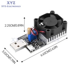 USB Adjustable Constant Current Electronic Load Discharge Module Tester 3A 25W