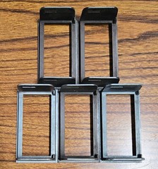 Black Half Bezel Panel Cutout Template Mount Lot of 5