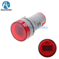22MM AC60-500V LED Voltmeter Voltage Meter Indicator Pilot Light New DIY Red
