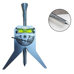 Welding Pipe Center Locator Tool with Dial Bubble Protractor and Y Shaped Base