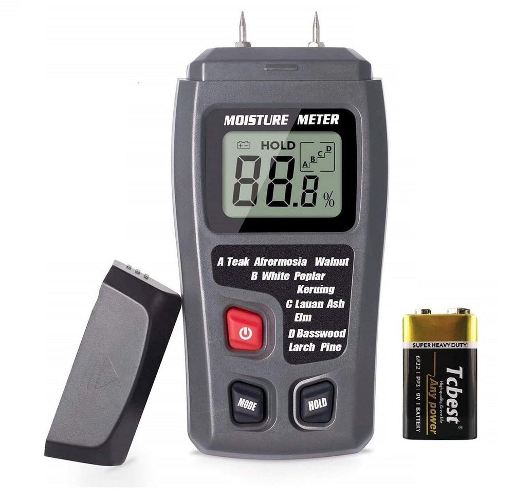 Wood Moisture Meter, Moisture Reader for Firewood, Small Handheld Wood Moistu…