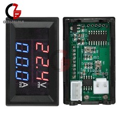 DC 100V 50A Voltmeter Ammeter Blue + Red LED Dual Digital Volt Amp Meter Gauge