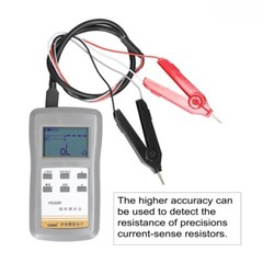 Handheld DC Micro Ohm Meter 4-Wires Milliohm Meter Low Resistance Meter Tester