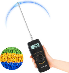 Portable Moisture Meter for Plastics & Hay – 0-100% Range, 0.1% Accuracy