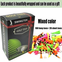 120 Pack Plastic Golf Teas, Contain 100 Pieces 8.9 Inches Unbreakable Long…