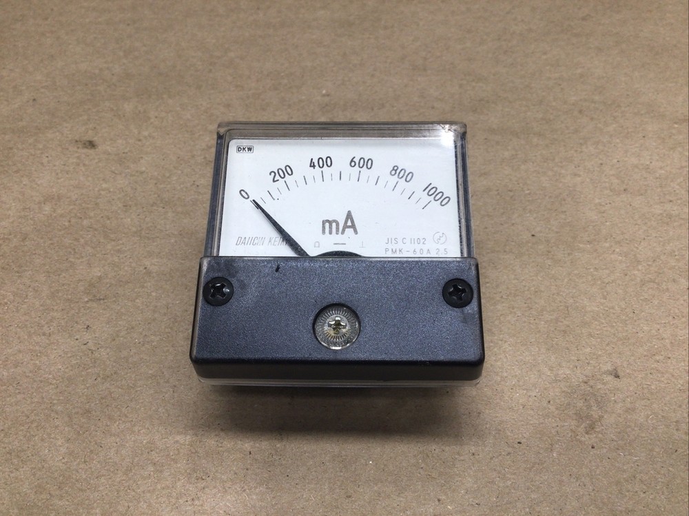 Daiichi Keiki PMK-60A Panel Meter Amps 0 to 1000 JIS C1102 #81B6