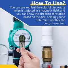 Lightweight Solenoid Valve Tester for Detecting Circulating Pump Motor Rotation