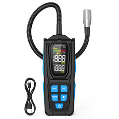 HD02C Gas Leak Detector Tool with 0.5 g/yr Sensitivity and Alarm System