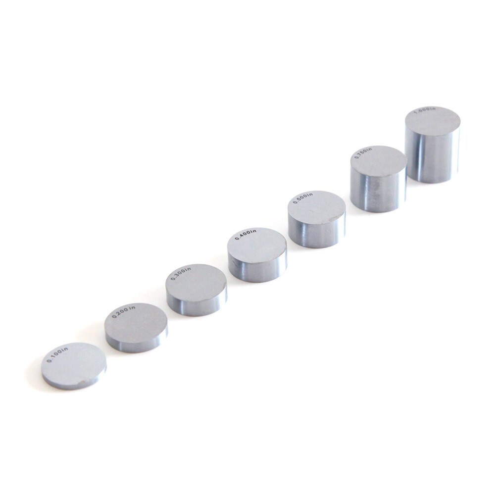 Ultrasonic Test Blocks 1018 Steel 0.100″~0.750″ 1.000″ Round Calibration Block