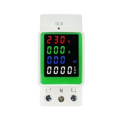 6IN1 100A AC160-275V Voltage Power KWH Electric Power Monitor Messenger5950-