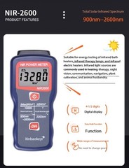 Solar Power Meter, Solar Energy Meter, Violet-Infrared Light Intensity Monitor