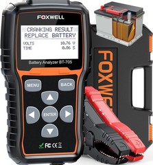 Car Battery Tester 24V 12V, FOXWELL BT705, GRS Certified Professional Automot