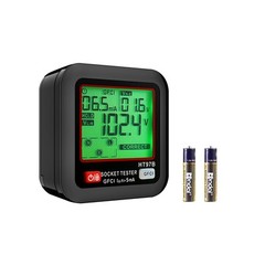 Outlet Tester Electrical GFCI Trip Tester LCD Display Receptacle Detector