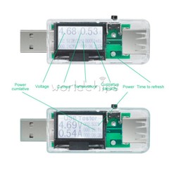 USB Charger Detector Current Voltage Voltmeter Ammeter Digital 7 in 1 LCD Tester