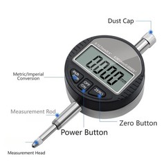 Digital Indicator with Measuring Range up to 12 7mm and Switchable Units