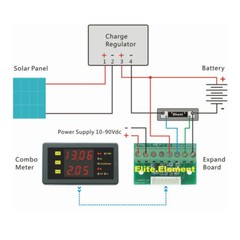 DC 5-40V 200A Volt Amp Combo Meter Battery Voltmeter Ammeter Voltage Test Gauge