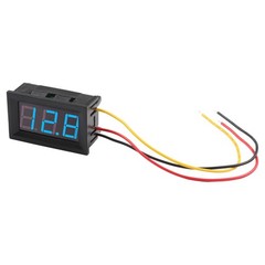 LED Digital DC Voltmeter with Convenient Wiring Reverse Connection Protection
