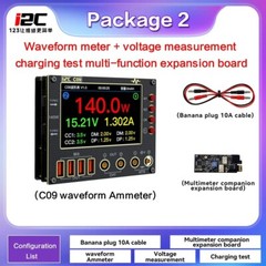 I2C C09 Waveform Ammeter Dual Channel Voltage Current Tester Measurement Tester