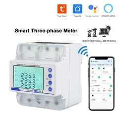 Tuya WiFi PV Meter Three Phase Reclosure Switch Overload Overvoltage Protect AC