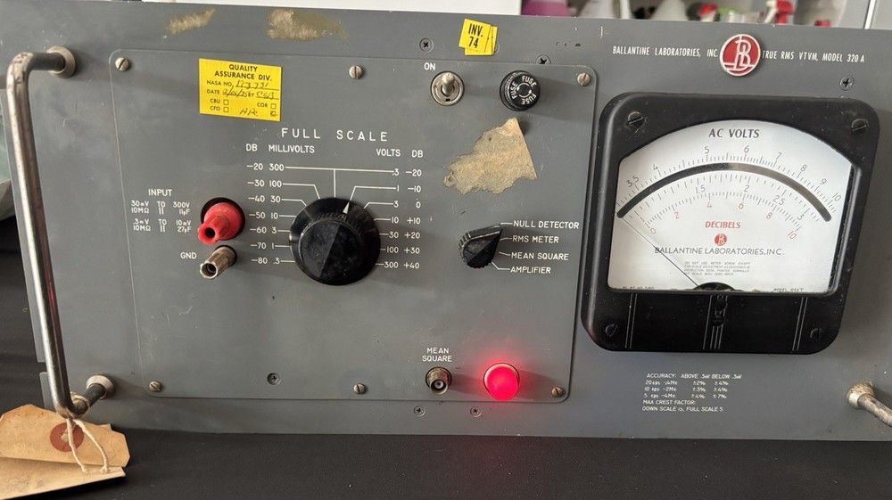 Ballantine Laboratories 320A Special Version True RMS VTVM AC Voltmeter Powerson