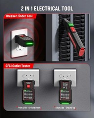 Circuit Breaker Finder Tool Kit, GFCI Outlet Tester with Dual-Sided LED Indic…