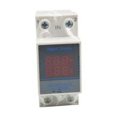 Din-raiI AC voltage and current meter NDM1-63 ,LED display meter AC 50-500V 2P