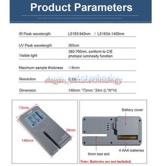 1x NEW LS163 Solar Film Transmission Meter Window Tint Meter 940NM IR Tester