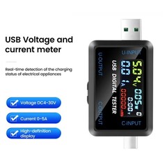 High Quality USB Type C Multimeter Voltage Current Tester with LCD Display