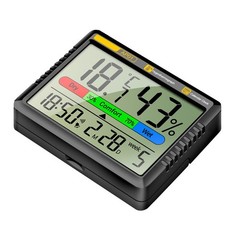 Hygrometer Device for Home Comfort Monitoring with Multiple Functions Available