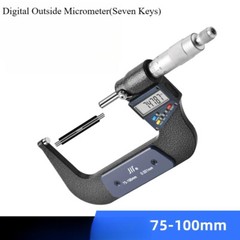 Digital Micrometer 0-100mm Electronic Outside Micrometers Chrome Plated Caliper