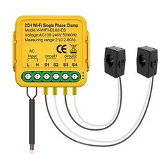 Tuya Wifi Meter with Current Transformer Sensor Clamp 80A Meter1539