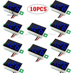 10x DC 0-30V 3Wire Voltmeter 3-Digit LED Display Panel Volt Meter Voltage Tester
